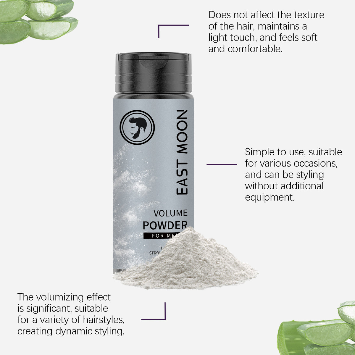 Men's Texture Baking Powder Hair Wash-free Bangs Convenient Booster Powder Oil Control