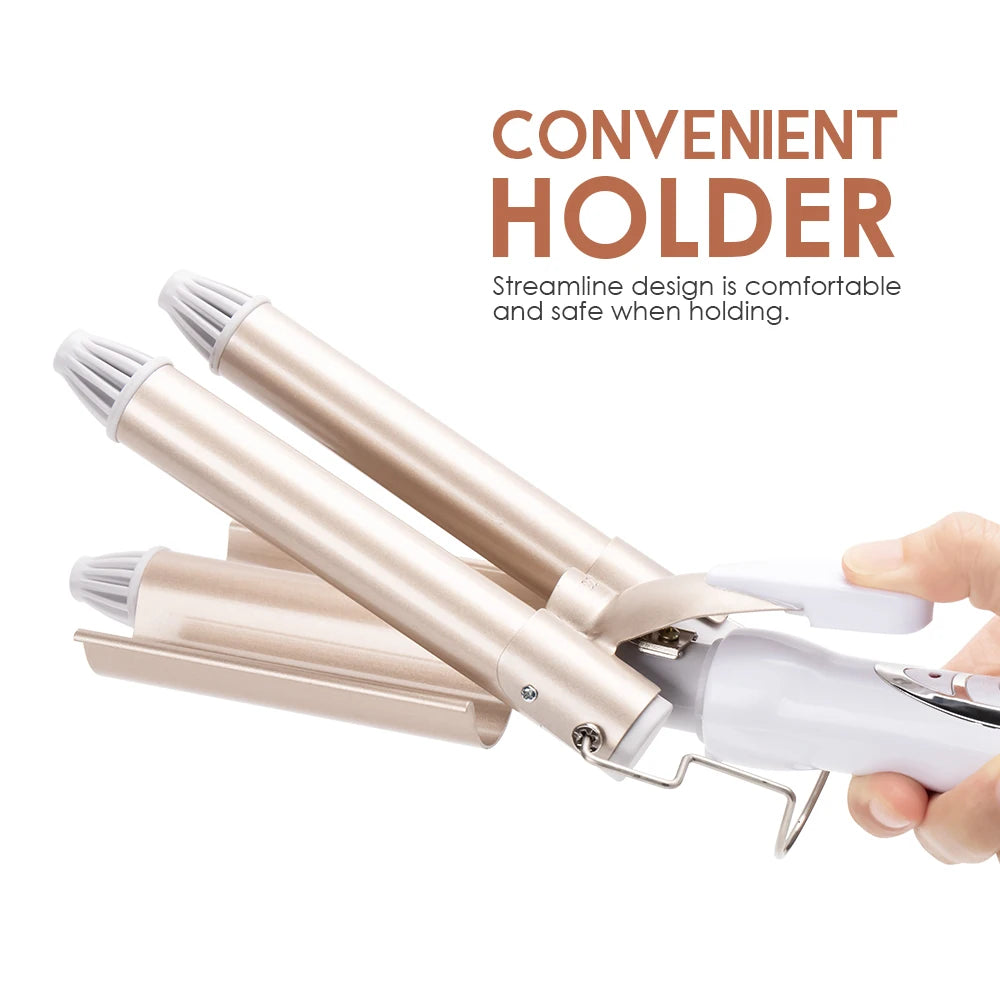 Professional Curling Iron Ceramic Triple Barrel Hair Styler Hair ELectric Curlers Electric Irons Curling Hair Waver Styling Tool