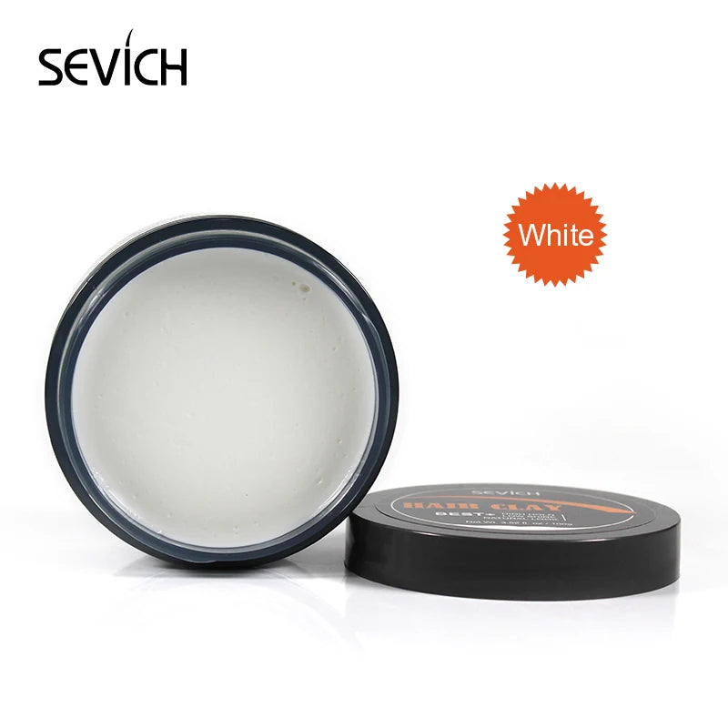 Sevich 100g Grey Color Matte mud Strong Hold Hair clay Fashion Modelling Hair Clay Salon Hair Styling Cream