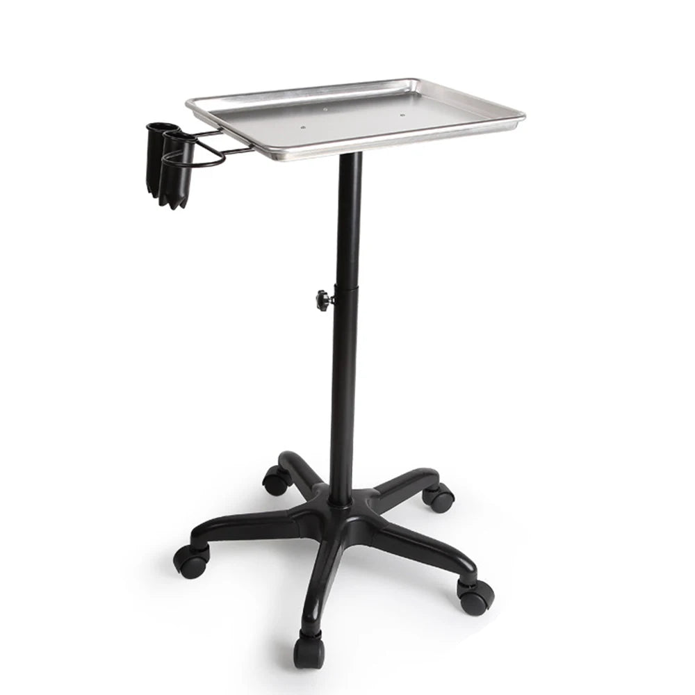 Salon Metal Silver Rolling Service Hairdresser Tray