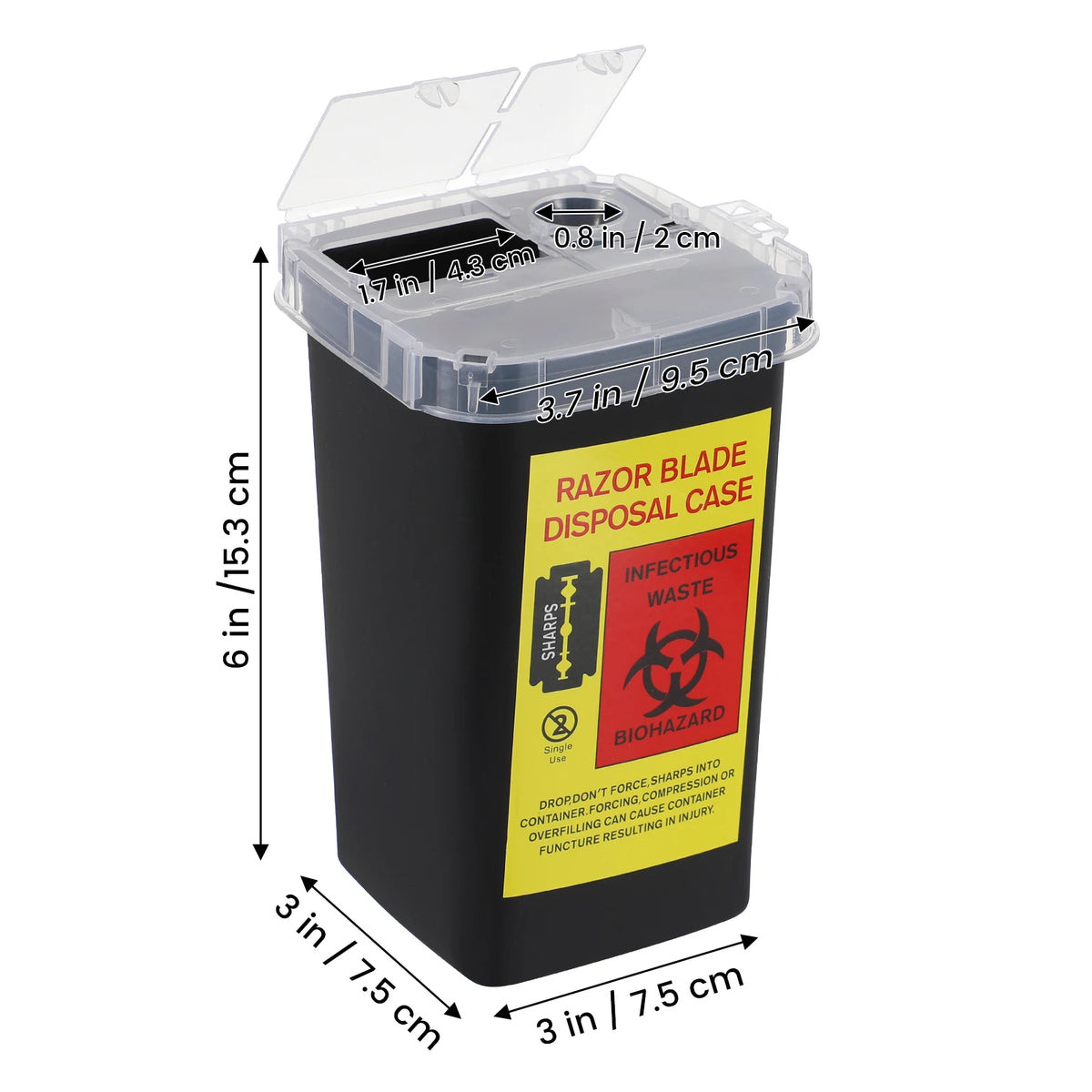 Blades Dispenser Disposable Storage Case Barbershop Salon Recycling Box Cutter Container Barber Blade Box Safe Storage Box