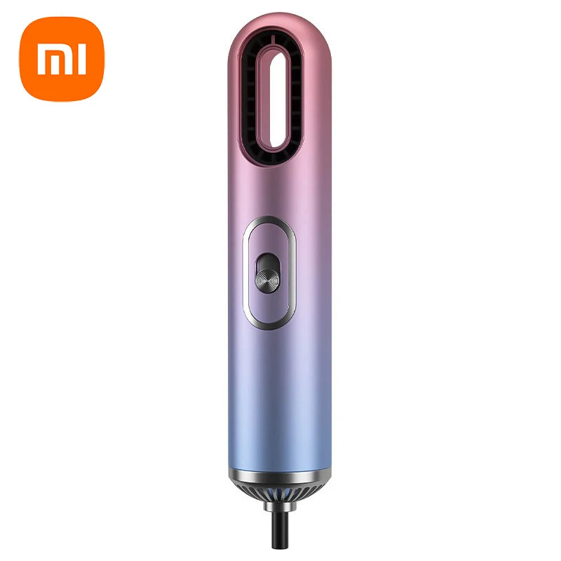 XIOAMI Hair Dryer Hair Styling 3-in-1 Mini Portable Hair Dryer Curling Comb Brush Curling Iron Straightener Manual Hair Dryer