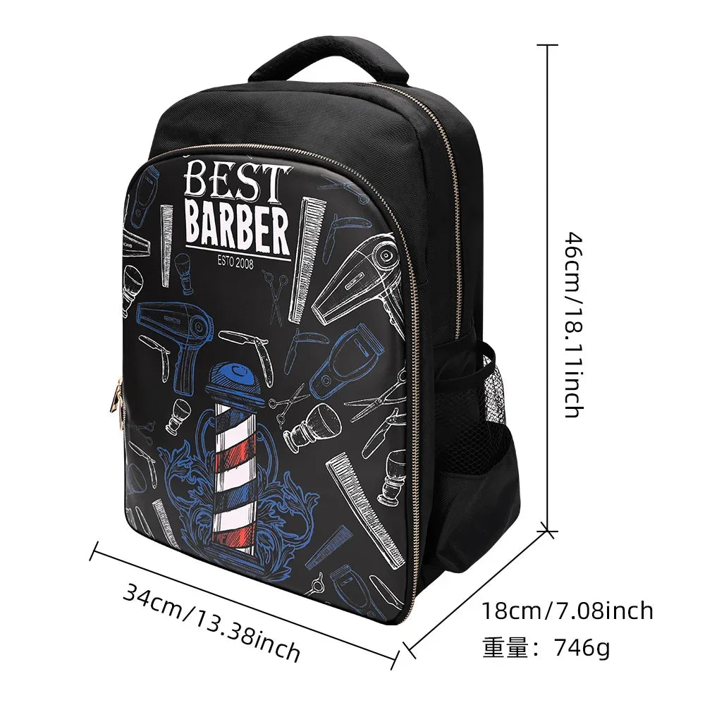 Barber Lights Salon Hairdresser Makeup Backpack Professional Large Capacity Multifunctional Portable Hairdressing Travel Bags