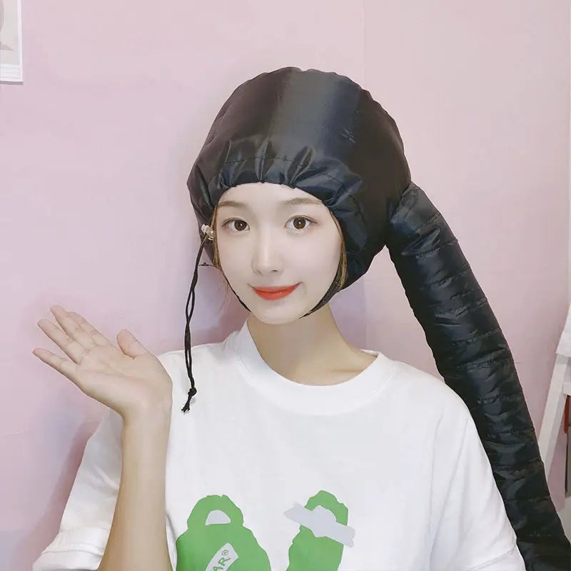 Portable Soft Hair Drying Cap for Women, Bonnet Hood Hat, Blow Dryer, Hairdressing Salon Supply, Adjustable Accessory
