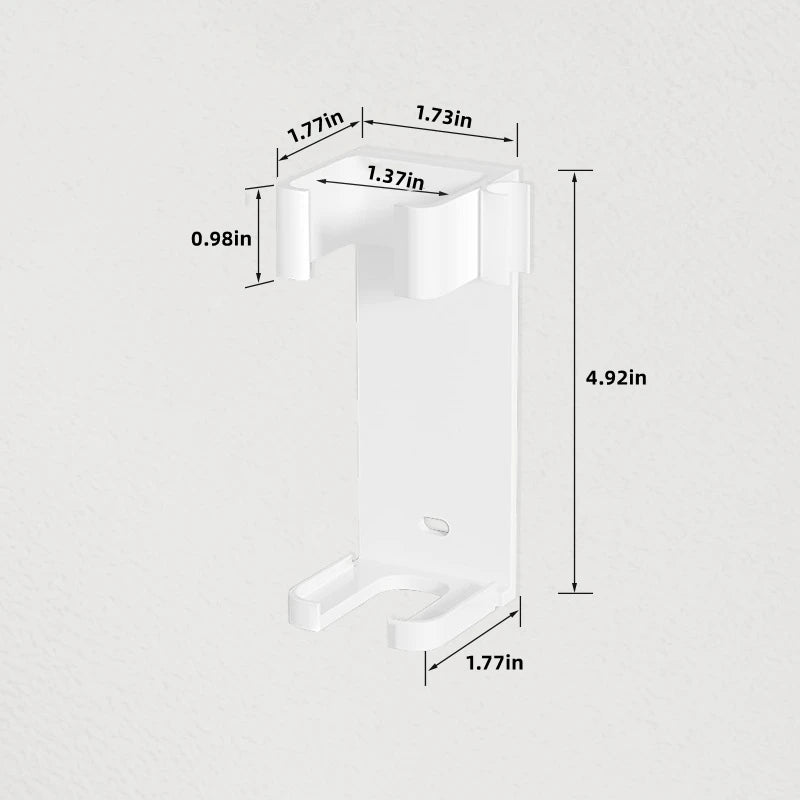 Hair Tool Holder Space Aluminum Straightener Holder Rack No Punching Hair Curler Holder Build In Cable Management Slot