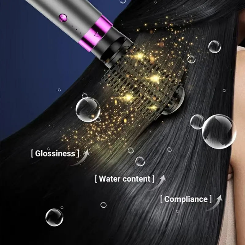 Hair Dryer 5in1 Multifunctional Hair Straightener Negative Ion Hair Care Curler Blow Dryer Styling Set Strong Wind