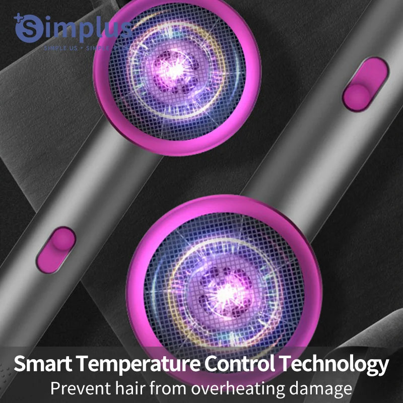 Simplus Electric Hair Dryer 1250W High Speed Negative Ions, Professional Care Hair, Low noise, Overheat protection, 220-240V