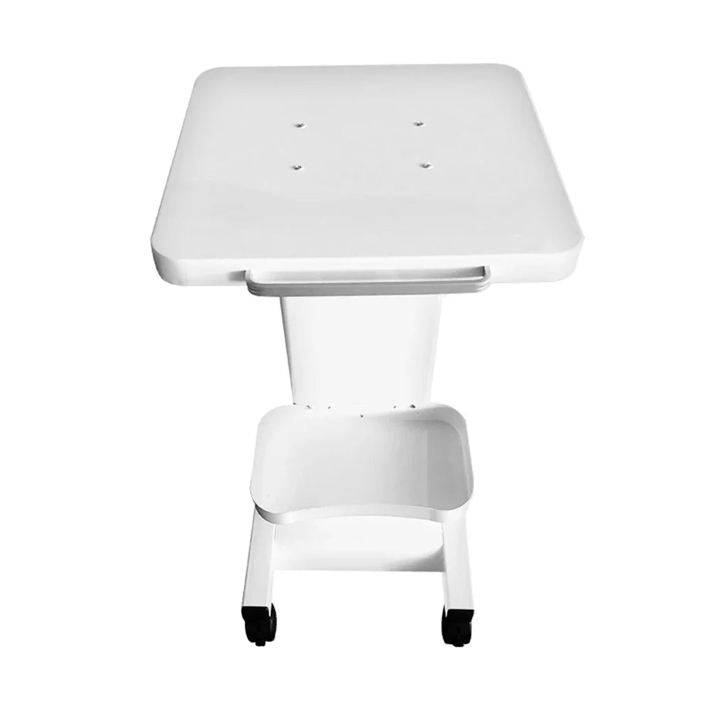White Salon Trolley With Socket Stand Rolling Cart Beauty Wheel Holder Spa Cart Beauty Machine Spa Tool 45kg