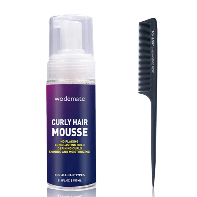 Hair Foam Mousse for Styling Curly Hair Mousse Strong Hold Hair Mousse for Wigs Curl Boost Curly Hair Products Private Label