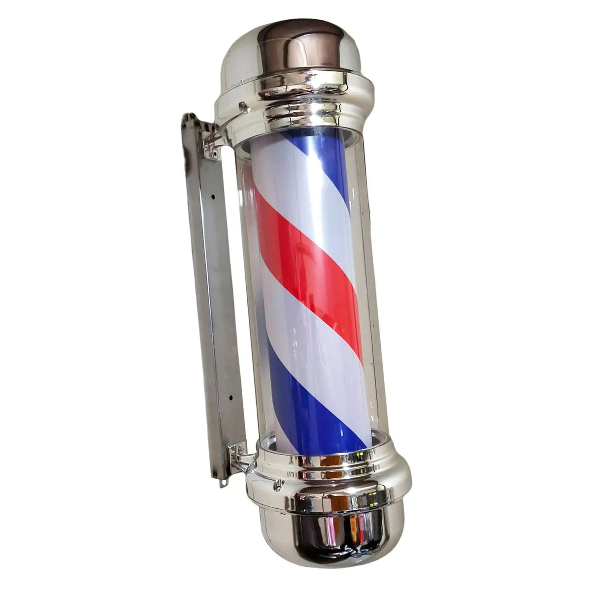 Barber Pole Light Wall Mount Barbershop Rotating Light Barber Shop Pole LED Red Blue Rotating for Hair Salon Indoor Outdoor