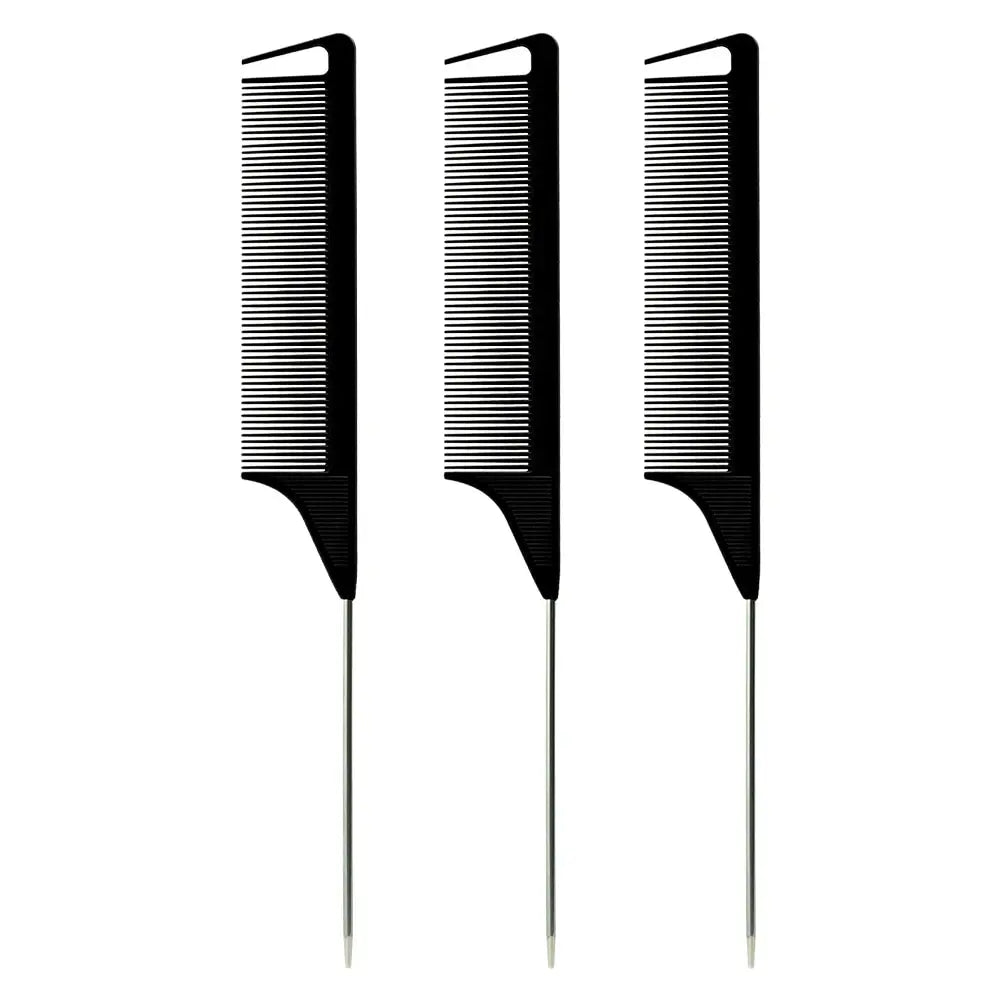 1Pcs Black Pointed Tail Salon Hairdressing Hair Styling Anti-static Comb Heat-resistant Salon Supplies Professional Hairdressing