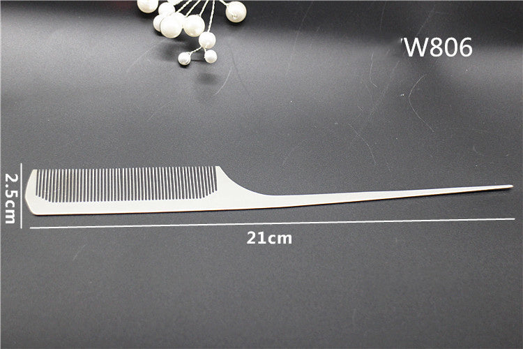 Anti-static stainless steel barber comb