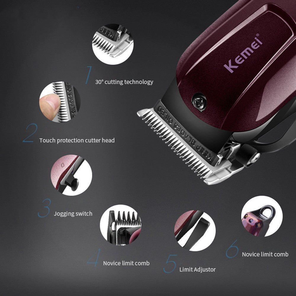 Kemei KM-2600 Professional Retro Oil Head Push
