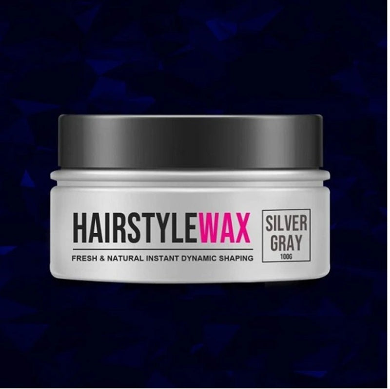 Silver Gray Dynamic Styling Hair Wax Hair Mud Gel Water