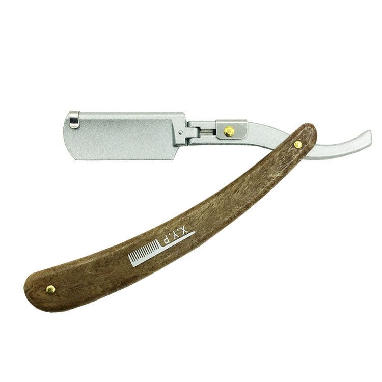 Manual wooden frame razor