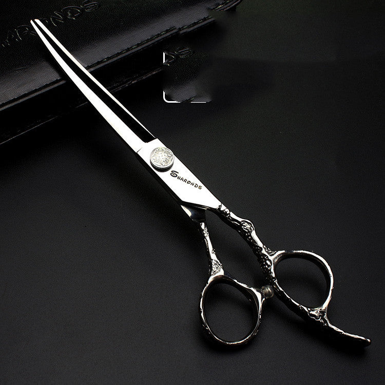 Rose Scissors 7 Inch Hairdressing Scissors To Thin Teeth Scissors Set