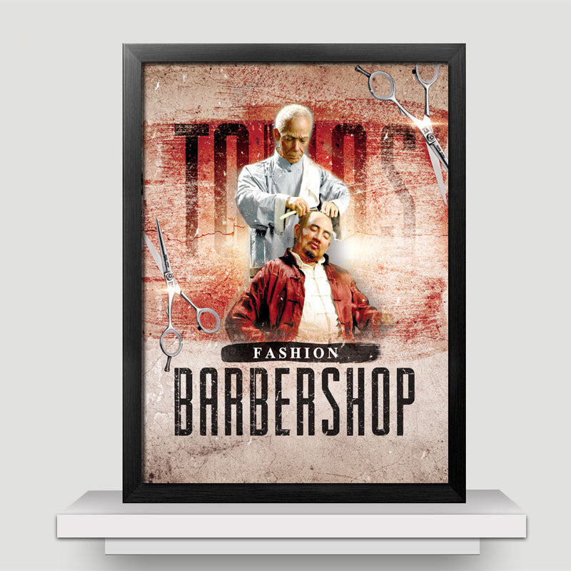 Men's Oil Hair Salon Hairdressing Barber Shop Decorative Painting
