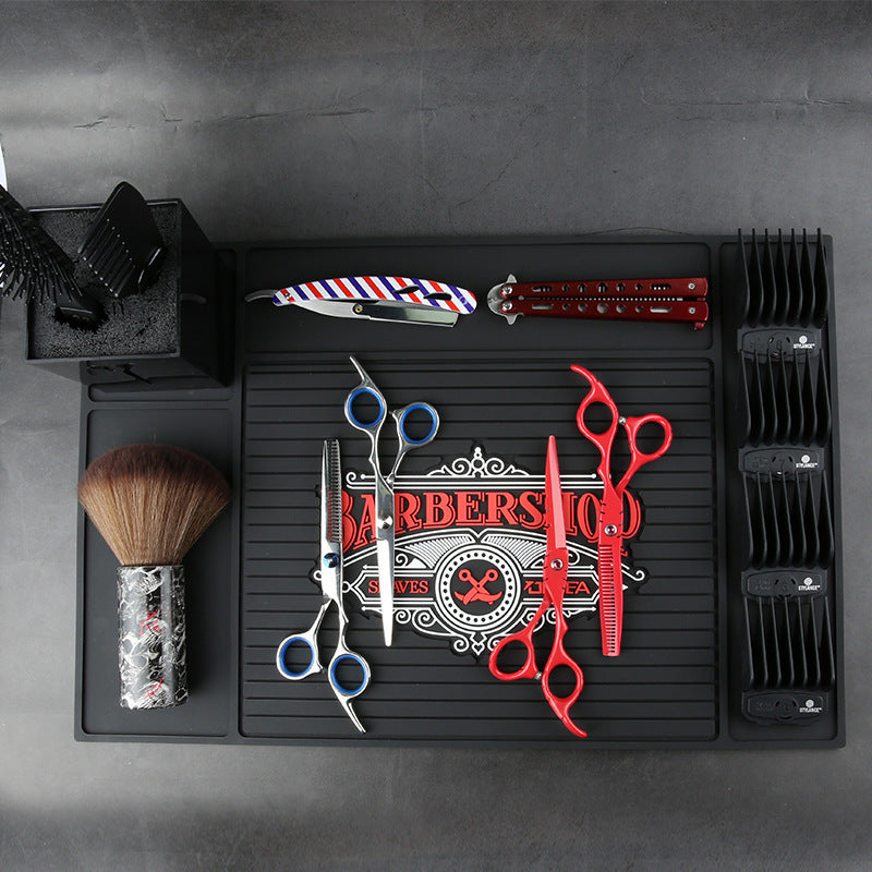 Printed Non slip Mat Salon Tool Storage