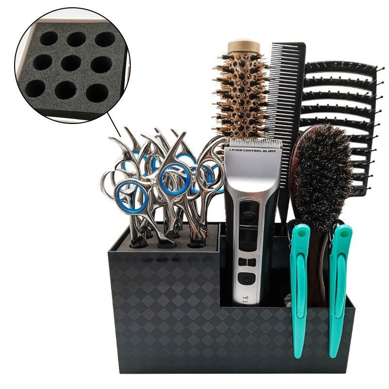 Hair Salon And Hairdressing Scissors Socket Flat Cut Storage Box