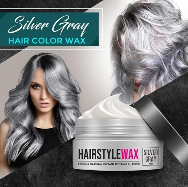 Silver Gray Dynamic Styling Hair Wax Hair Mud Gel Water