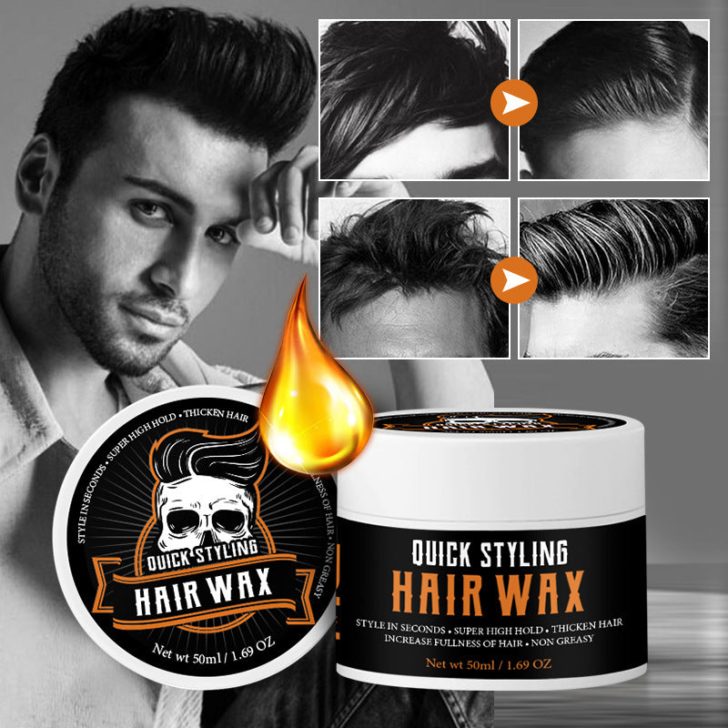 Skull American English Version Retro Hair Oil Wax Mud