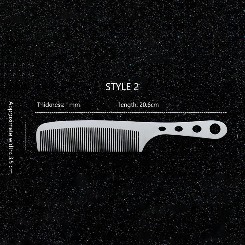 Fine-toothed ultra-thin steel comb for barber shop
