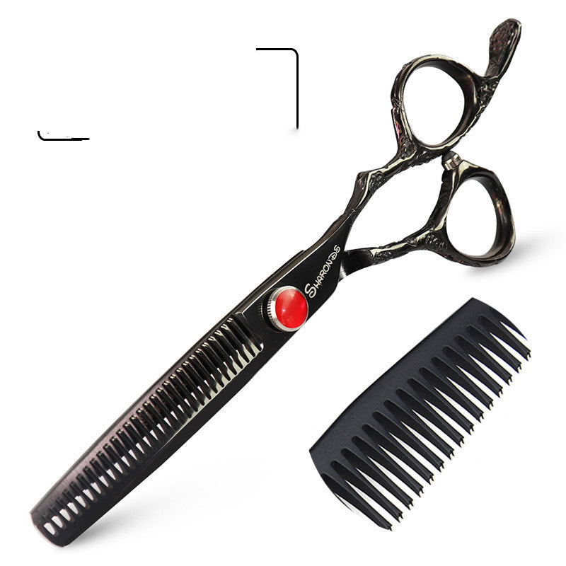 Rose Scissors 7 Inch Hairdressing Scissors To Thin Teeth Scissors Set