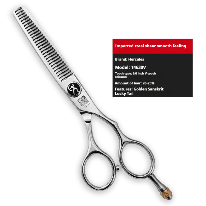 Flat And Tooth Scissors Hair Scissors Thinning Shear Seamless Hair Stylist