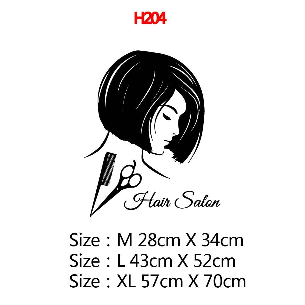 Carved Pattern Barber Shop Window Sticker