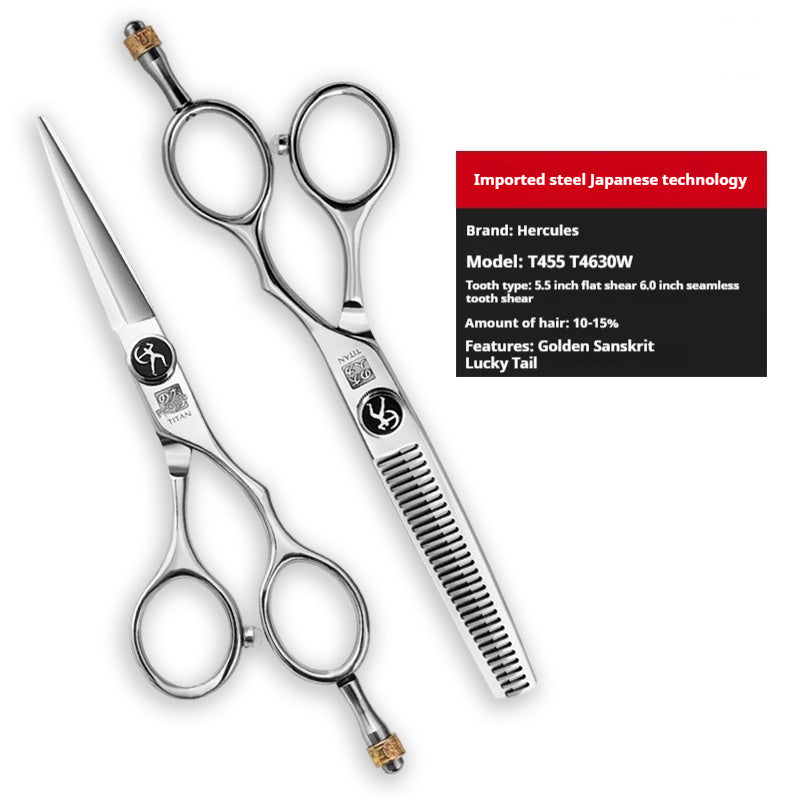 Flat And Tooth Scissors Hair Scissors Thinning Shear Seamless Hair Stylist
