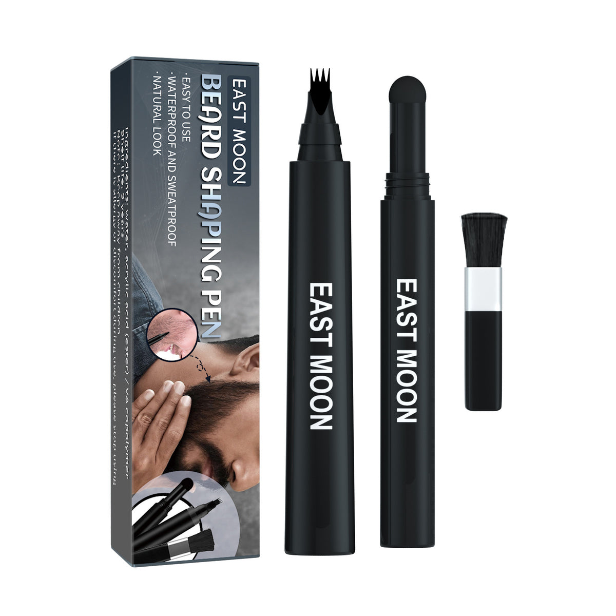 Beard Filling Pen Set Three-in-one Brush Beard Filling Men's Beard Care
