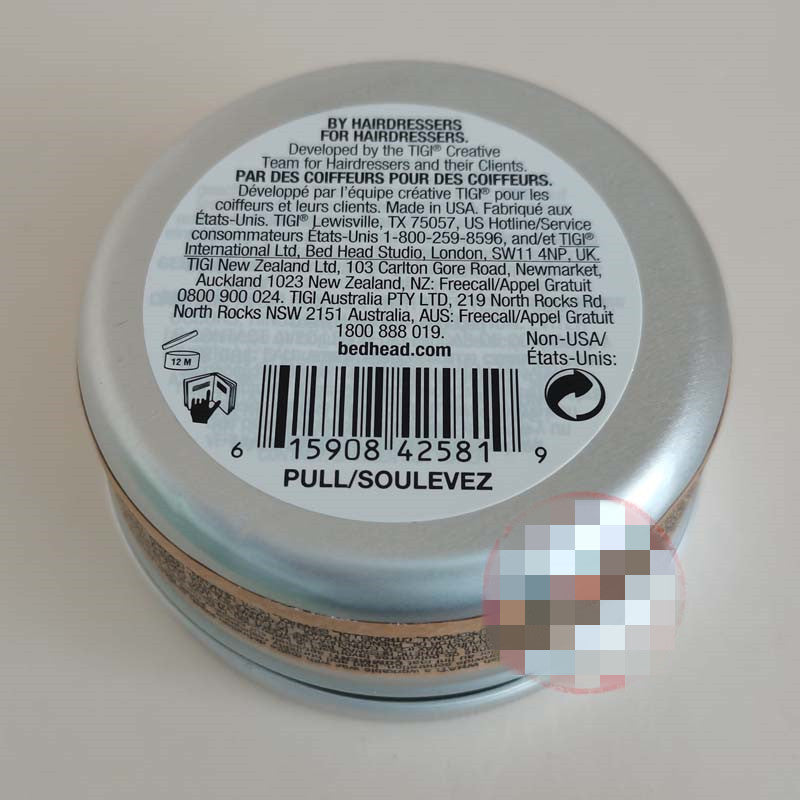 Men's Matte Color Hair Wax Texture Refreshing Styling 85g
