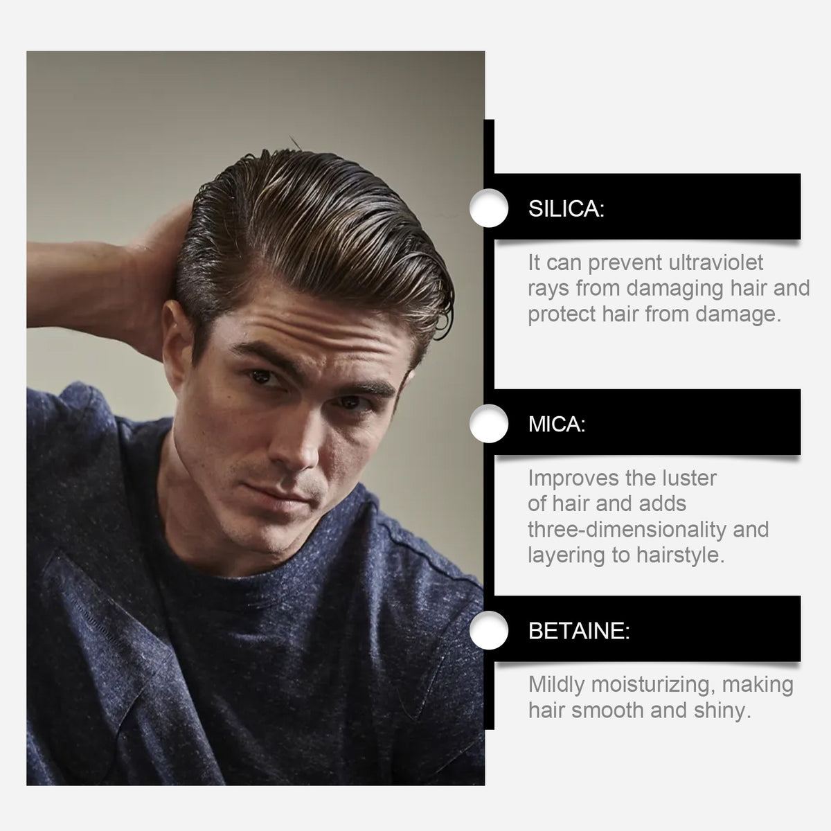 Men's Texture Baking Powder Hair Wash-free Bangs Convenient Booster Powder Oil Control