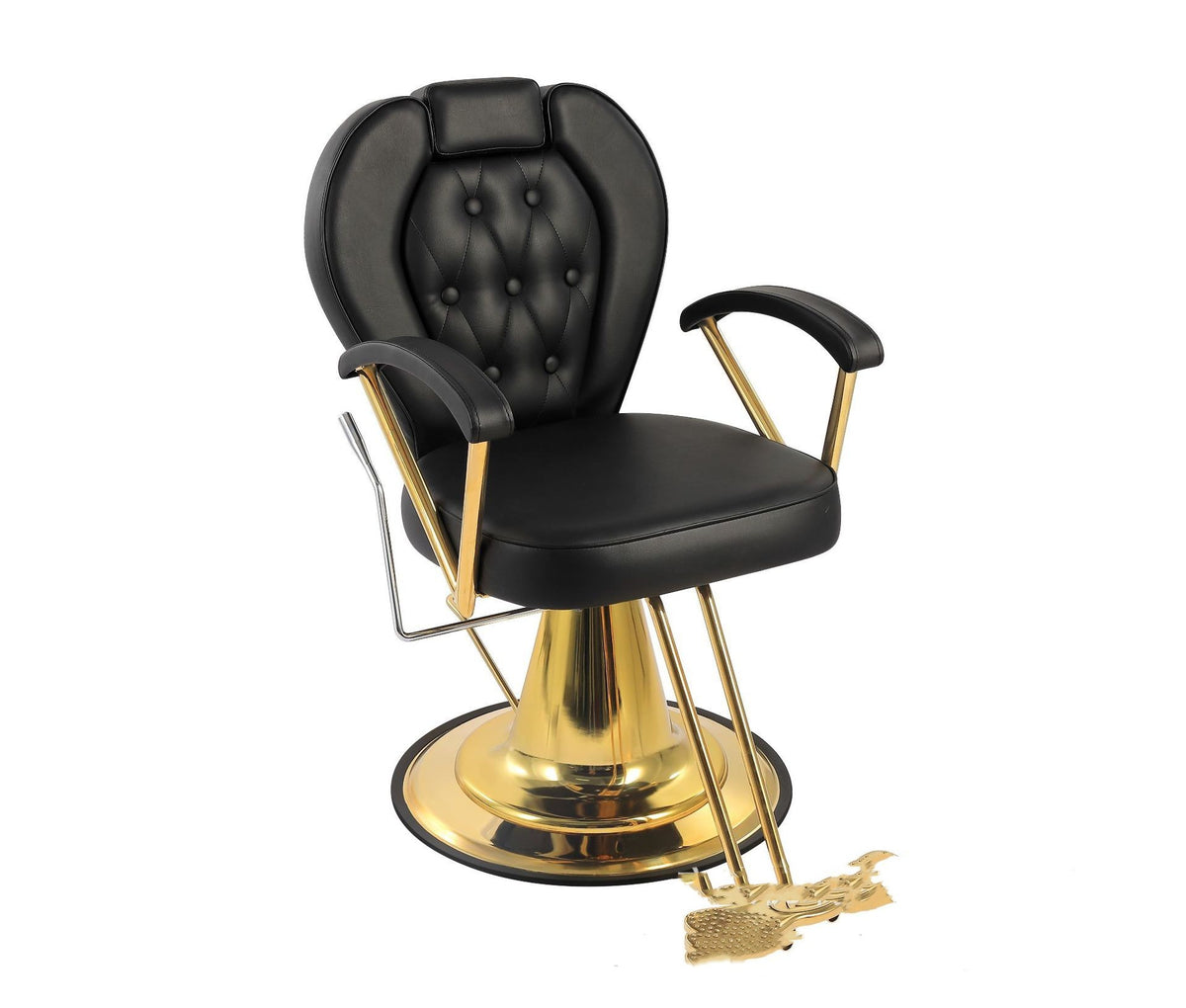 Comfortable Golden Hair Salon Chair