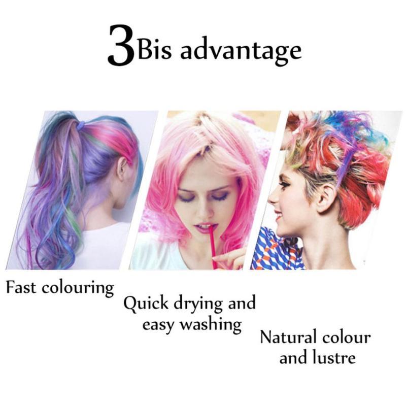 Temperature change hair dye