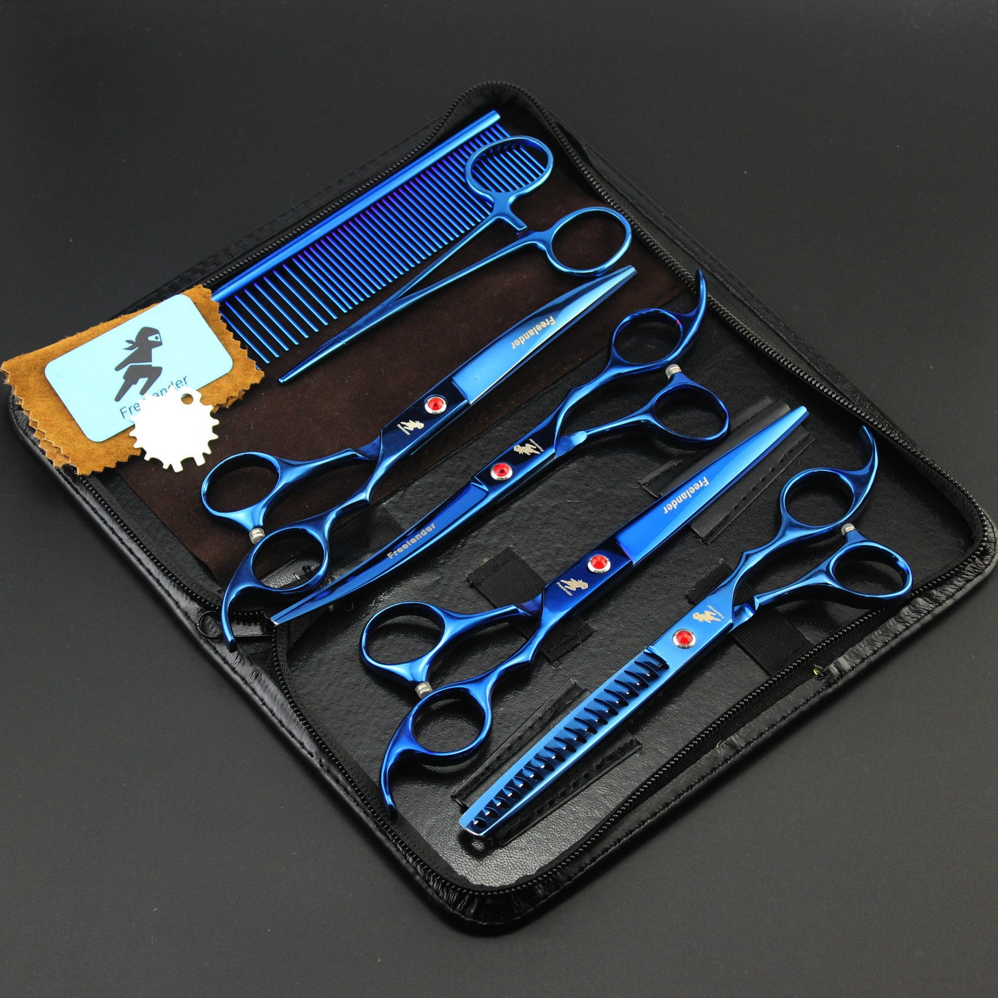 Grooming Scissors, Straight And Curved Scissors, Set