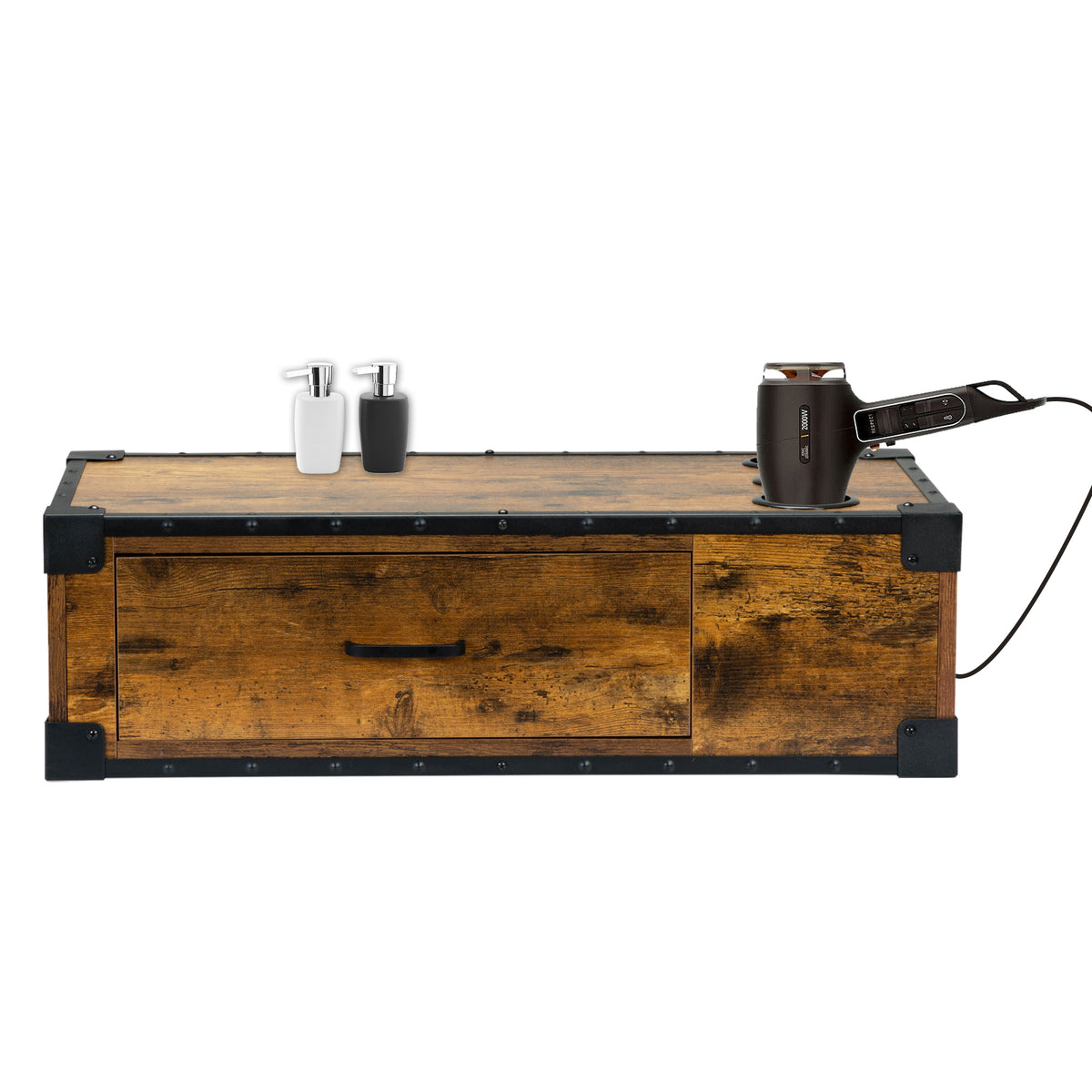 Fiberboard Wall-mounted Barber Table