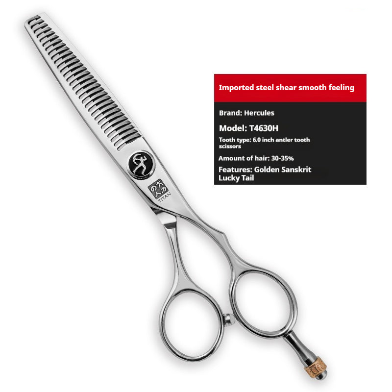 Flat And Tooth Scissors Hair Scissors Thinning Shear Seamless Hair Stylist