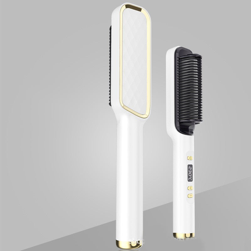 Professional Hair Straightener Brush Electric Hot Comb Anti-scalding Ceramic Hair Curler Straightening Heating Combs Heated Hair