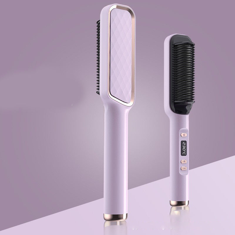 Professional Hair Straightener Brush Electric Hot Comb Anti-scalding Ceramic Hair Curler Straightening Heating Combs Heated Hair