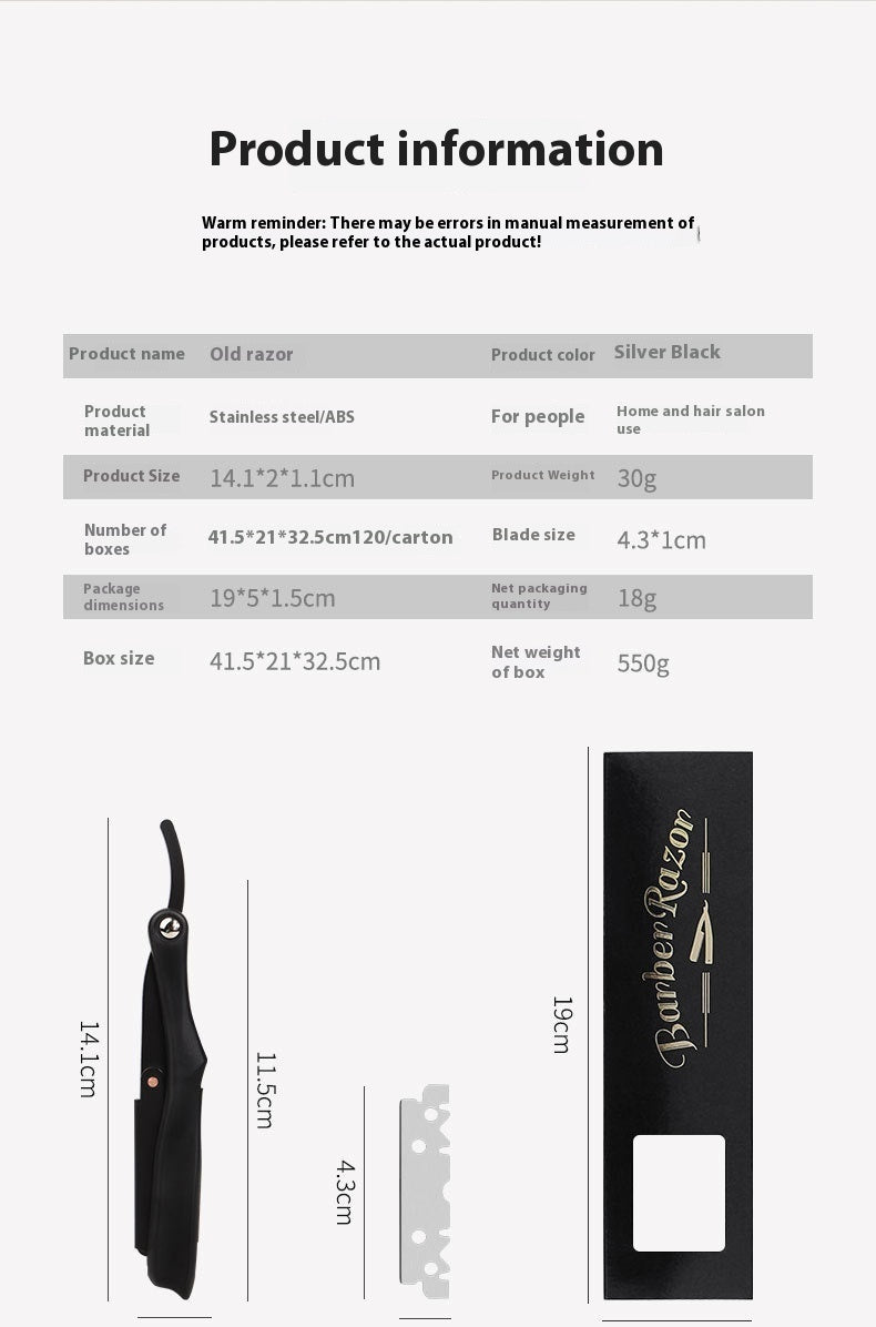 Men's Manual Shaver Face Shaving