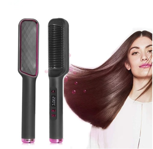 Professional Hair Straightener Brush Electric Hot Comb Anti-scalding Ceramic Hair Curler Straightening Heating Combs Heated Hair