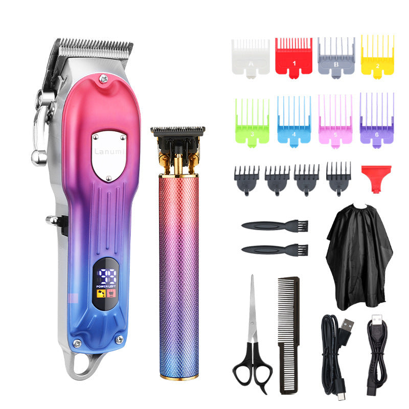 Professional Electric Hair Clippers And Engraving Clippers 2 In 1 Haircut Combo Set