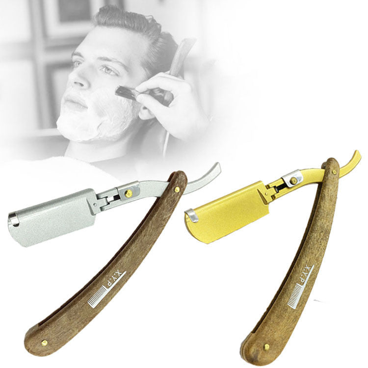 Manual wooden frame razor