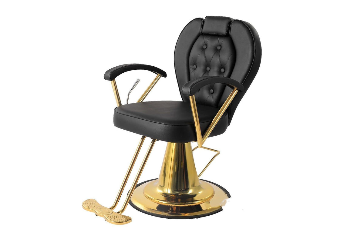 Comfortable Golden Hair Salon Chair
