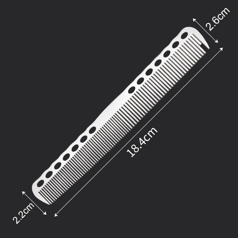 Fine-toothed ultra-thin steel comb for barber shop