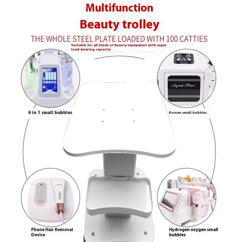 Beauty Salon Small Bubble Cart Base Rack Spectrometer Cart