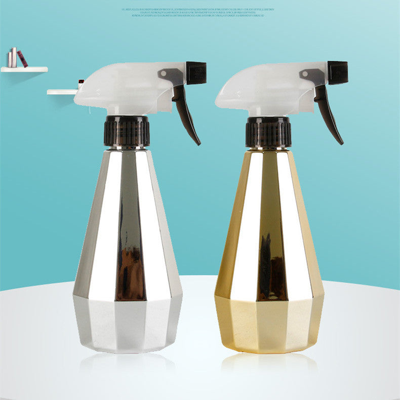 Barbershop Polygonal Electroplated Metal Watering Can Hairdressing Tools