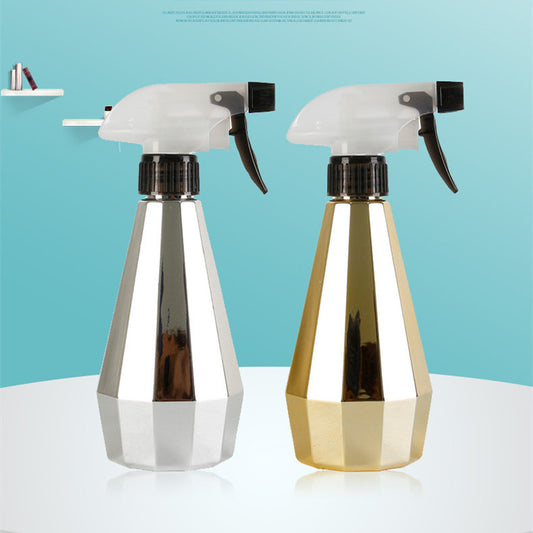 Barbershop Polygonal Electroplated Metal Watering Can Hairdressing Tools