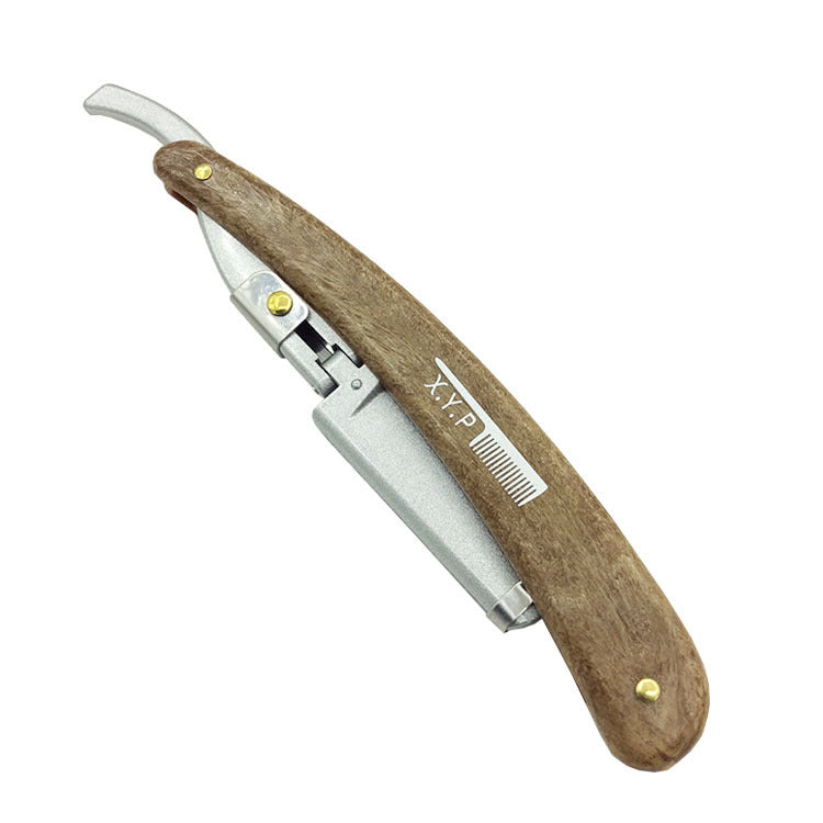 Manual wooden frame razor